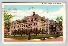 Joplin MO-Missouri, St John's Hospital, c1951 Vintage Souvenir Postcard picture