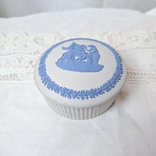 Wedgwood White and Blue Jasperware Pegasus Trinket Box picture
