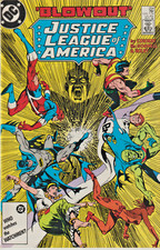 JUSTICE LEAGUE ORIGINAL SERIES #254 DESPERO * M.A.S.K DC 1986 NICE picture