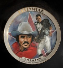 Hollywood Walk of Fame Burt Reynolds Round Multicolor Collector Plate picture