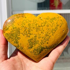 430g Rare Natural Ocean Jasper Heart Quartz Crystal Hearts Healing picture