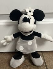 Minnie Mouse Black and White Plush Toy 7” -Disney picture