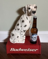 Rare Vintage 2000 Budweiser Dalmatian Beer Bottle / Can Holder Display Statue picture