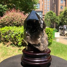 1800G Top Natural  black Crystal quartz Mineral Specimen Healing reiki 1752 picture