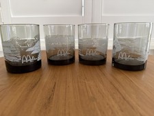 Vintage McDonald's Hawaii Drinking Glasses 1980s Smokey Gray Libbey picture