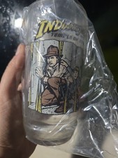 Vintage 1984 Indiana Jones & the Temple of Doom 7-Up Glass 1984 (Spike room) New picture