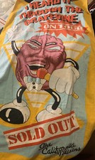 Vtg The California Raisins tour Jobete Music Co. Summer Beach towel 1986 54 X 27 picture