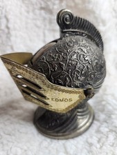 Vintage Medieval Knight Helmet Metal Lighter Untested Heavy picture