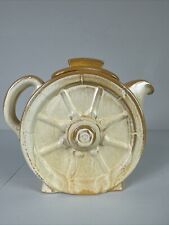 Frankoma Pottery Wagon Wheel Teapot 94-T Desert Sand MCM Rare Vintage picture