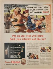 1944 Bordens Company Vintage Ad Elmer Certainly can take it now Running picture