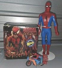 Spider-Man Rare Lot Statue #349/1000 1979 Spidey/Motorcycle& 1990 Vinyl Fig picture