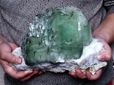 18.3LB Natural Phantom Window Green Cubic Fluorite Mineral Specimen/ China picture