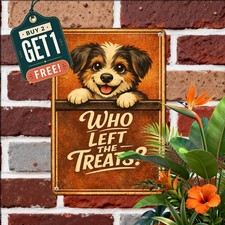 Humorous Dog Quote Tin Sign Vintage Domestic Pet Living Room Metal Decor Plaque picture