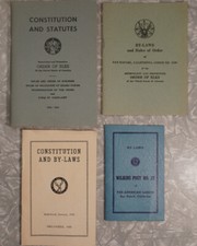 Order of Elks Booklet Lot By-Laws & Constitution USA 1948-1954 picture