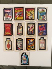 VINTAGE 1973-1975 Topps Wacky Packages Sticker Lot of 18 Beastball Tied Blecch picture