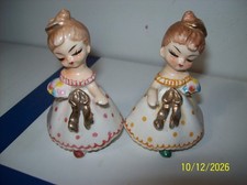 VINTAGE NAPCO ENESCO JAPAN FIGURINE LADY BELLE SALT AND PEPPER 3