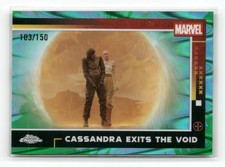 2025 Topps Chrome Deadpool Cassandra Exits The Void #91 Green Aqua Ref 103/150 picture