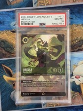 2024 DISNEY LORCANA EN 3 URSULA ENCHANTED #212 PSA 10 picture