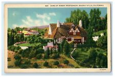 1936 Home Of Robert Montgomery Beverly Hills California CA Vintage Postcard picture