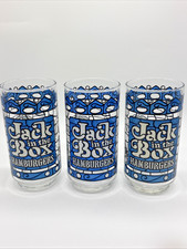 Coca Cola - Jack In The Box Vintage Drinking Glasses - Set Of 3 picture