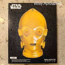 Disney Parks D23 Expo Star Wars Galactic Archive C-3PO Helmet Brand New Sealed picture