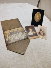 Antique Photos ~ 4 Cabinet Cards Photos Late 1800's Early 1900's ~ Euc picture