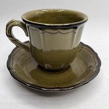 Vintage Vernon Green METLOX Poppytrail  USA Cup And Saucer Set picture