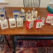 Large LOT Of Hallmark Frosty Friends Ornaments With Boxes 2000-2019 Plus Extra picture