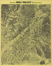 c. 1962 Promotional Aerial Photo Poster of Mill Valley, Marin County, California picture