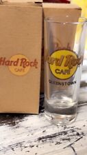 Hard Rock Cafe shot glass Queenstown Classic logo series black circle & letters picture