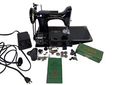 1953 Singer 221 Featherweight Sewing Machine plus extra's.  Beautiful Machine picture