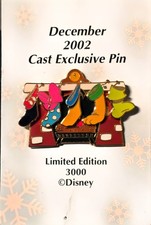 Disney cast Exclusive 2002 Character Stockings Fab 5 LE 3000 Pin Goofy Donald picture