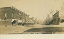 c1910 Dexter Dallas Iowa Main Street View Todd Real Estate Olson RPPC Postcard picture