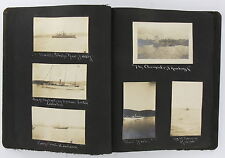 PHOTO ALBUM 1909 Albumen Manowar Battleships ROBERT PEARY Northfield MA DL Moody picture