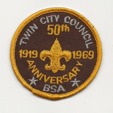 TWIN CITY COUNCIL patch / 50th ANNIVERSARY 1919-1969 - Boy Scout BSA A121/T-67 picture