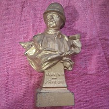 antique President Theodore Roosevelt Bust Statue picture