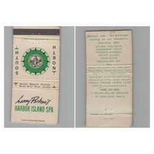 Matchbook Cover Larry Paskow's Harbor Island Spa Miami Beach FL picture