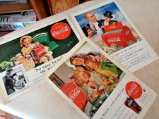 Three Coca-Cola  ORIGINAL  Ads. (Charlie McCarthy 1950} picture