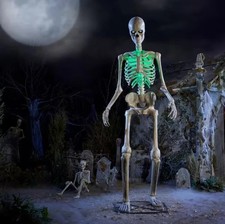 12FT Animated LED Skelly Halloween Skeleton App Controlled LifeEyes Yard Decor picture