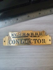 New York New Haven & Hartford Railroad N.Y.N.H.&H.R.R Conductor Hat Badge picture