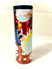 Starbucks 2020 Multi-Color Leaves Stainless Steel Tumbler, 16 Oz NWT picture