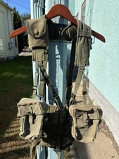 VIETNAM ERA M1956 Web Gear- Mag & Compass Pouches, Belt, Suspenders, Buttpack picture