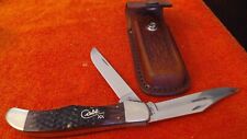 Vintage Case XX 6265 SS USA 2 blade Knife Unused , Heavy Leather Case 9