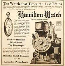 1917 Hamilton Watch Company Advertisement Lancaster Pennsylvania Dept 39 picture