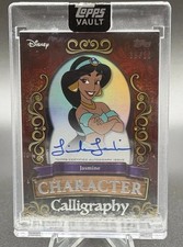 2026 Topps Vault Disney JASMiNE Linda Larkin Auto /50 Character Calligraphy picture