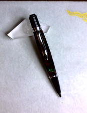 Vintage Monteverde Charisma Ballpoint Pen Brown Green Marble Acrylic Twist picture