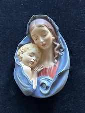DOLFI Vintage Original Madonna w/Baby Wall Hanging-Hand Painted-ITALY picture