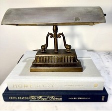 Vintage Van Dyke Style Bankers Lamp Stippled Art Deco Design Metal Base 1940’s picture