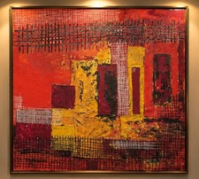 Oil On Canvas Painting  by prominent Lebanese artist Huguette Caland picture