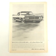 Buick Wildcat 1964 Print Ad V8 Muscle Car Vintage Garage Wall Art Car Show Decor picture